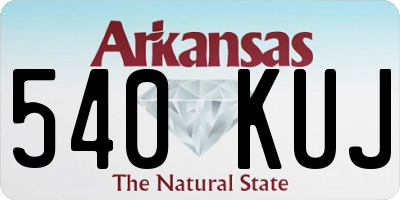 AR license plate 540KUJ