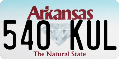 AR license plate 540KUL