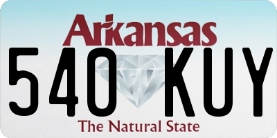 AR license plate 540KUY