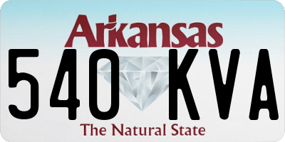 AR license plate 540KVA