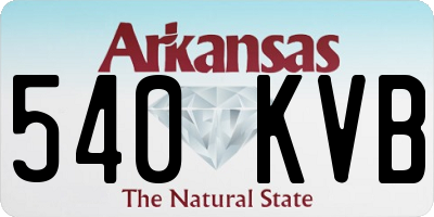 AR license plate 540KVB