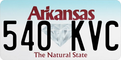 AR license plate 540KVC