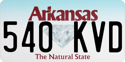 AR license plate 540KVD