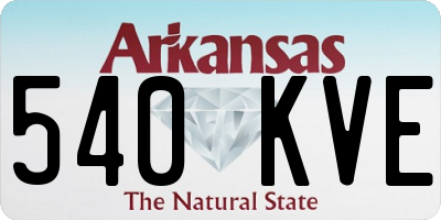 AR license plate 540KVE
