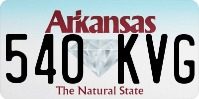 AR license plate 540KVG