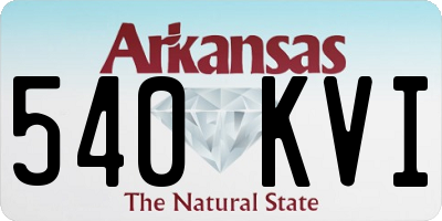AR license plate 540KVI