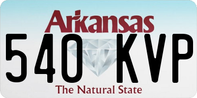 AR license plate 540KVP