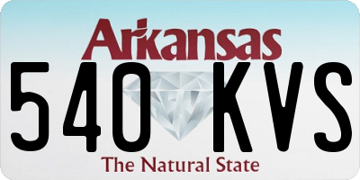 AR license plate 540KVS