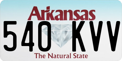 AR license plate 540KVV