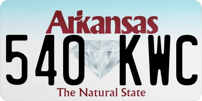 AR license plate 540KWC