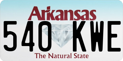 AR license plate 540KWE