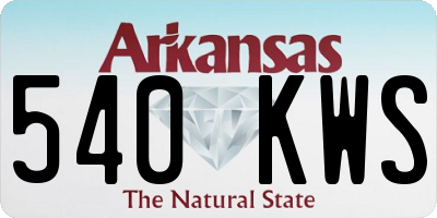 AR license plate 540KWS