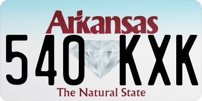 AR license plate 540KXK