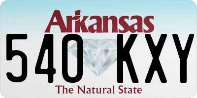 AR license plate 540KXY