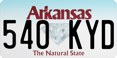 AR license plate 540KYD