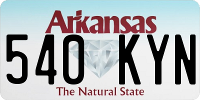 AR license plate 540KYN
