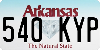 AR license plate 540KYP