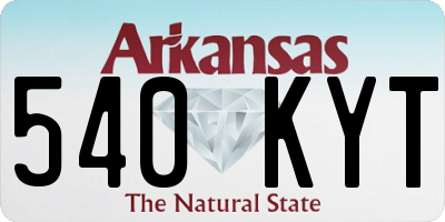 AR license plate 540KYT