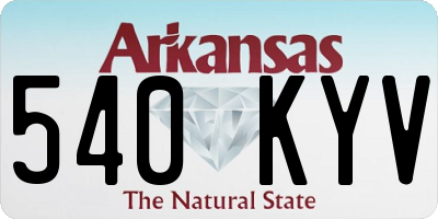 AR license plate 540KYV