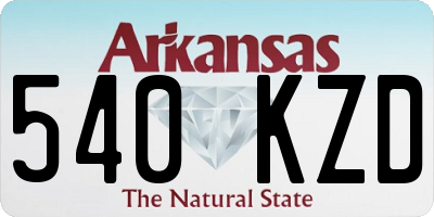 AR license plate 540KZD
