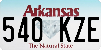 AR license plate 540KZE