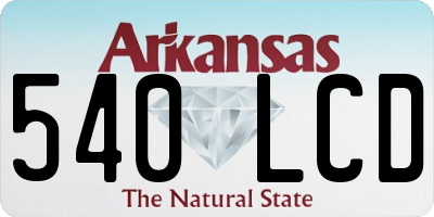 AR license plate 540LCD