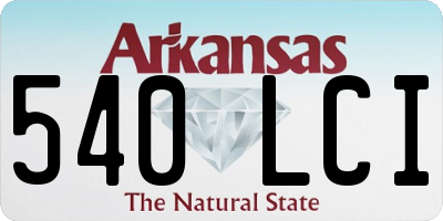 AR license plate 540LCI