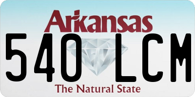 AR license plate 540LCM