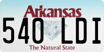 AR license plate 540LDI