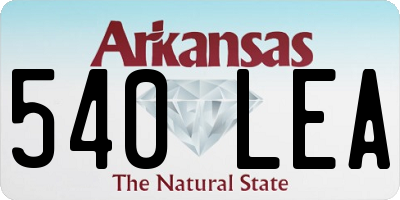 AR license plate 540LEA
