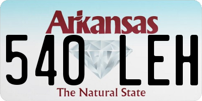 AR license plate 540LEH
