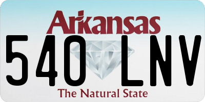 AR license plate 540LNV