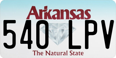 AR license plate 540LPV