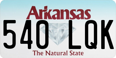 AR license plate 540LQK