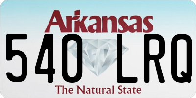 AR license plate 540LRQ