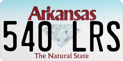 AR license plate 540LRS