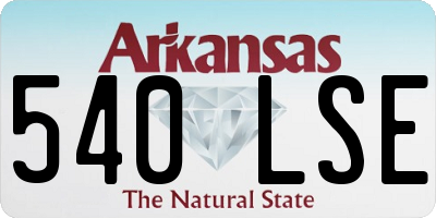 AR license plate 540LSE