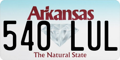 AR license plate 540LUL