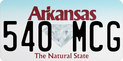 AR license plate 540MCG