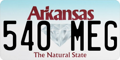 AR license plate 540MEG