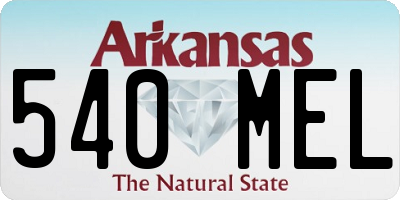AR license plate 540MEL