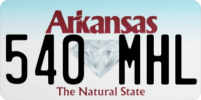 AR license plate 540MHL