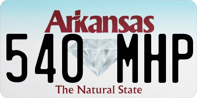 AR license plate 540MHP