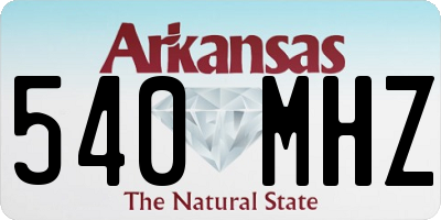 AR license plate 540MHZ