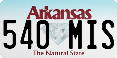 AR license plate 540MIS