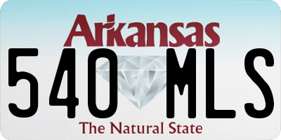 AR license plate 540MLS