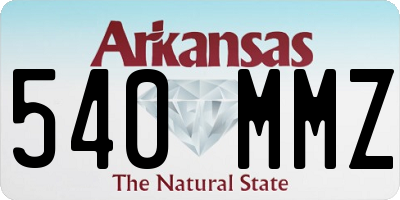 AR license plate 540MMZ