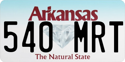 AR license plate 540MRT