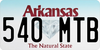 AR license plate 540MTB