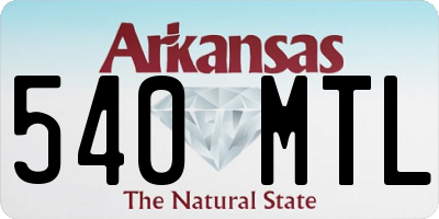 AR license plate 540MTL